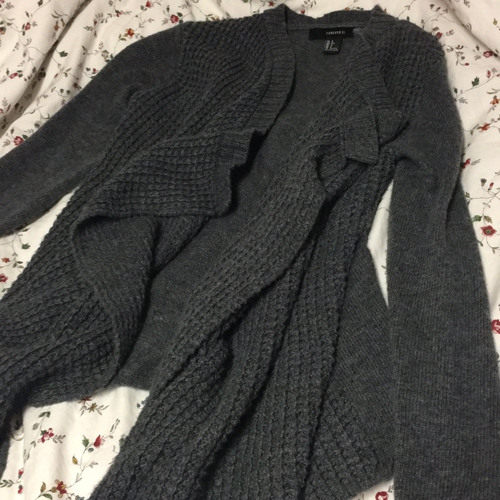 Forever 21 dark grey cardigan